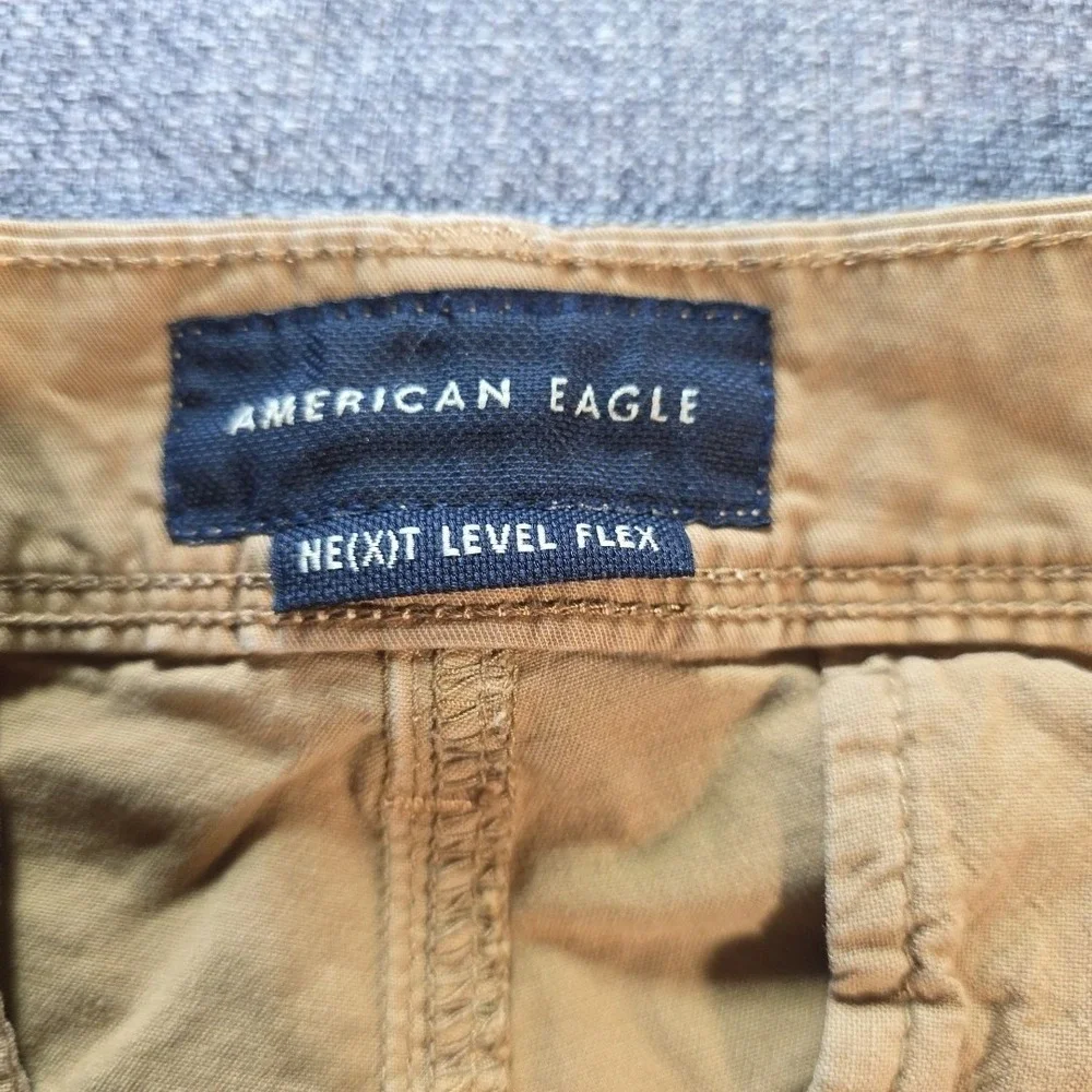 American Eagle Jeans Mens 30x32 Tan Slim Next Level Flex Stretch Khaki Pants